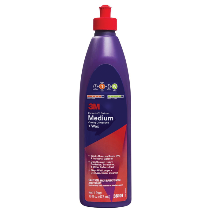 PerfectIt Gelcoat Medium Cutting Compound + Wax