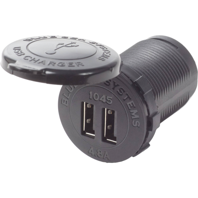 Blue Sea Systems Fast Charge Dual USB Charger Socket Mount 1