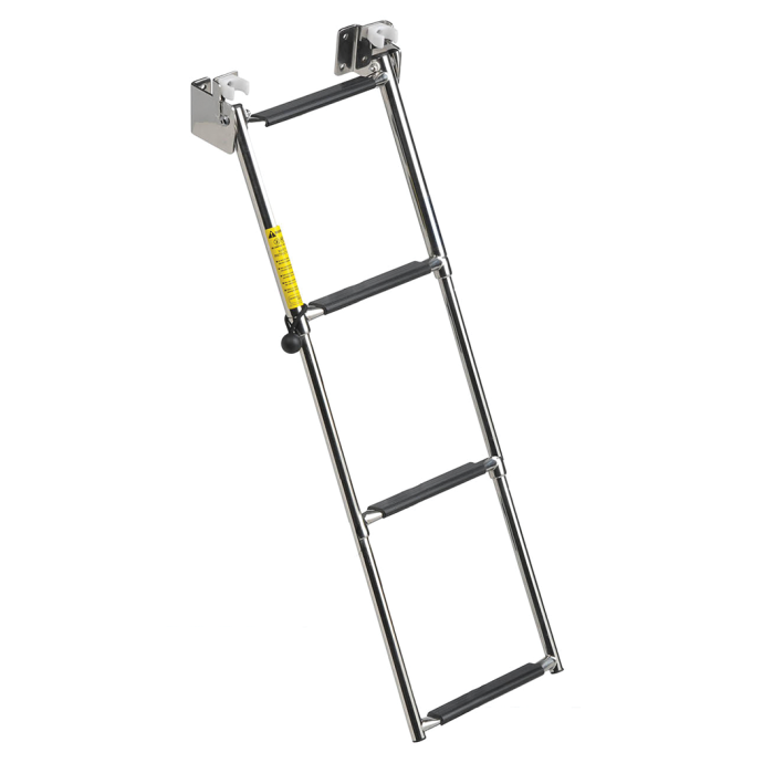 Garelick 19684 Telescoping 4Step Transom Ladder Fisheries Supply