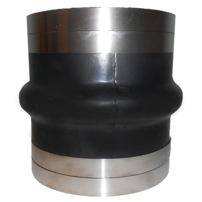 Black Rubber Straight Exhaust Bellows Hump Hose Trident Marine Hose