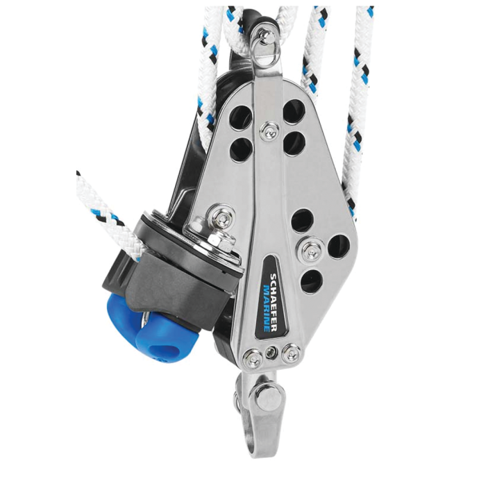 Schaefer Marine 51 mm 5 Series Stainless Fiddle Block Becket, Cam