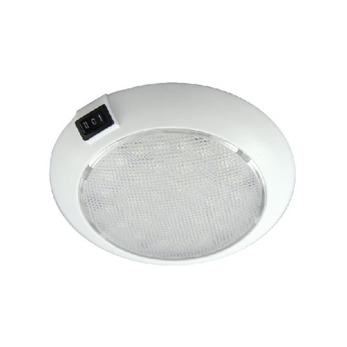 16602 of Aqua Signal 4" Lens Columbo LED Interior Dome Light - White Plastic