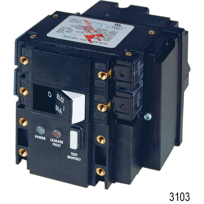 Residual Current Circuit Breaker ELCI Blue Sea Systems Fisheries