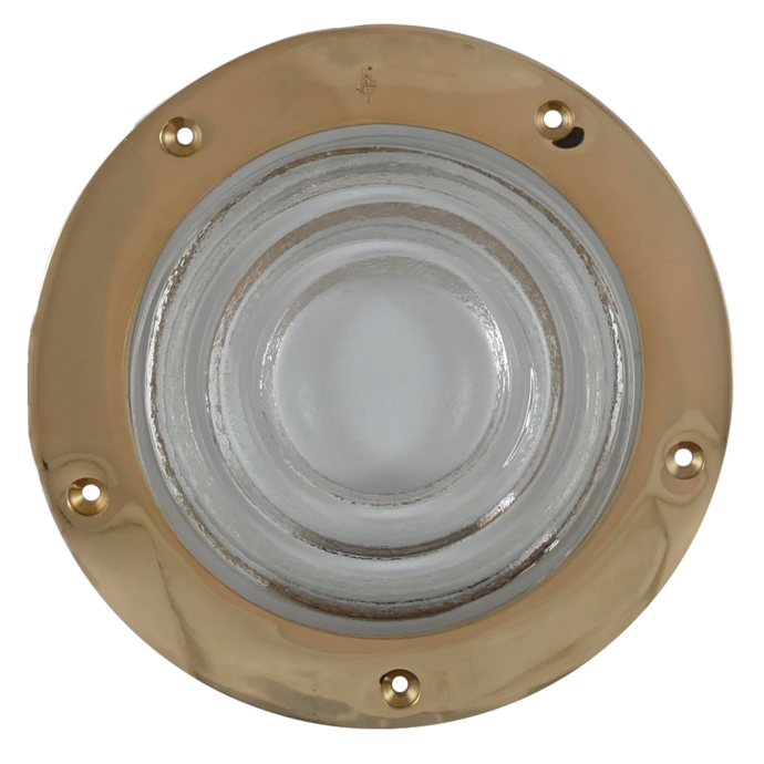 Rabetted Round Deck Prism Light - 7-3/4" Outside Diameter