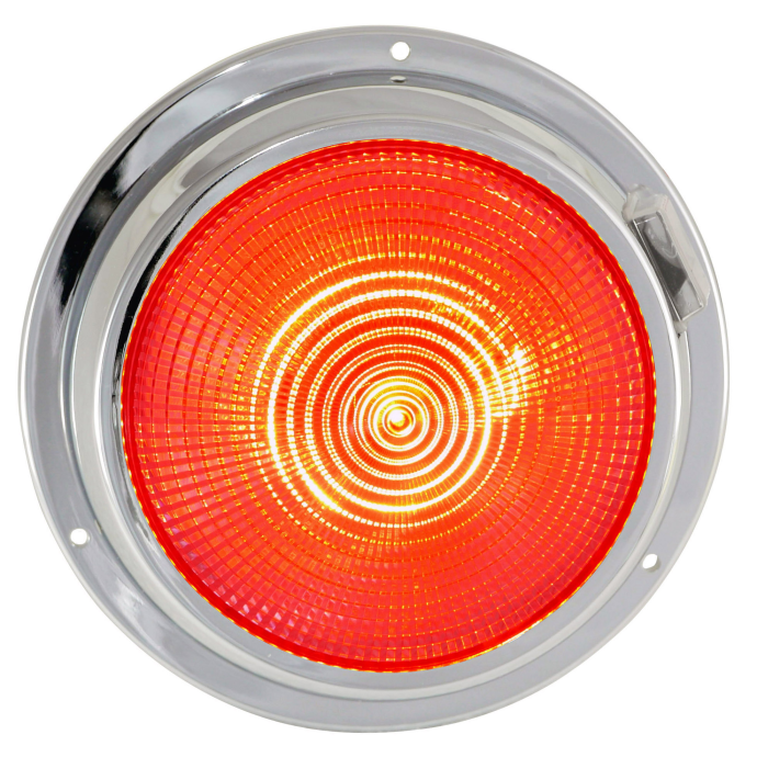 Dr LED 5-1/2" Chromed Mars LED General Purpose Dome Light - Red / White