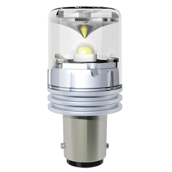 Dr LED Nav Bulb - GE90 Star LED Double Contact Bayonet Bulb, 2 nm Vis., 12/24V