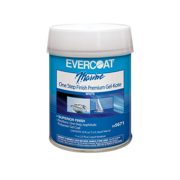 Evercoat One Step Finish GelKote Polyester Resin Fisheries Supply