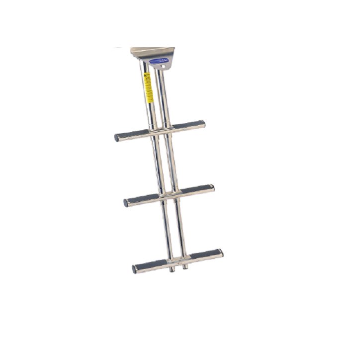 Garelick 19636 Under Platform Transom Ladder | Fisheries Supply Garelick Under Platform Double Tube Telescoping Dive Ladder