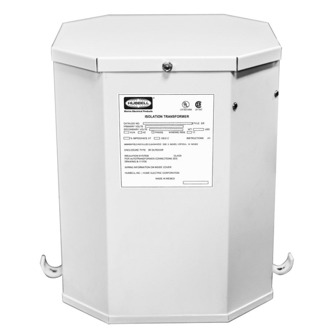 25 kVA, 63A UL Listed Marine Isolation Transformers 50/60 Hz