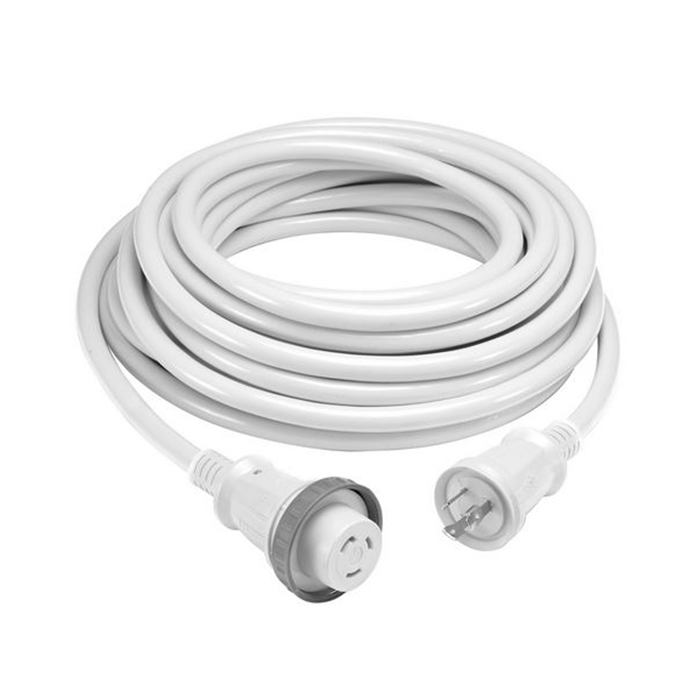 full view of Hubbell 30 Amp Shore Power Cordsets - White