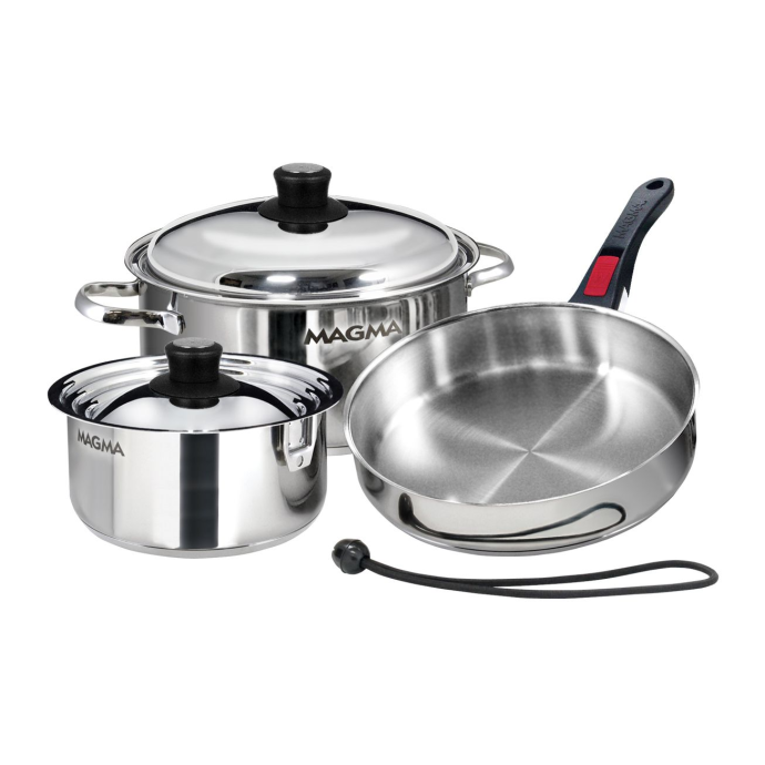 Magma 7 Piece Nesting Stainless Steel Induction Set ...