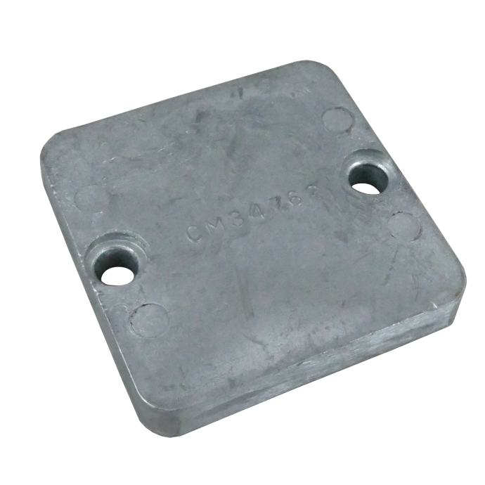 top view of Martyr Mercruiser Inboard/Outboard Anodes - Zinc - Plate