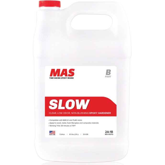 MAS Epoxies 30-007 1ea 1 qt Slow Epoxy Hardener-RARE-BRAND NEW-SHIPS N 24 HOURS 