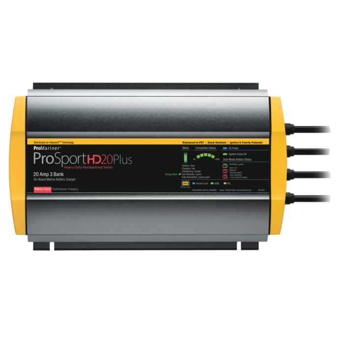 Pro Mariner 20A ProSportHD OnBoard Battery Charger 3 Banks