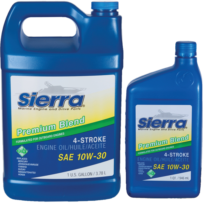 10W30 4Stroke Outboard Oil Sierra Fisheries Supply