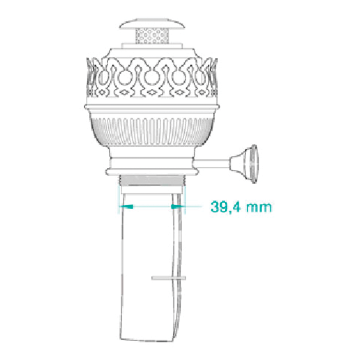 Weems and Plath DHR 15" Replacement Oil Lamp Burner - for Den Haan Clipper Oil Lamp 8207