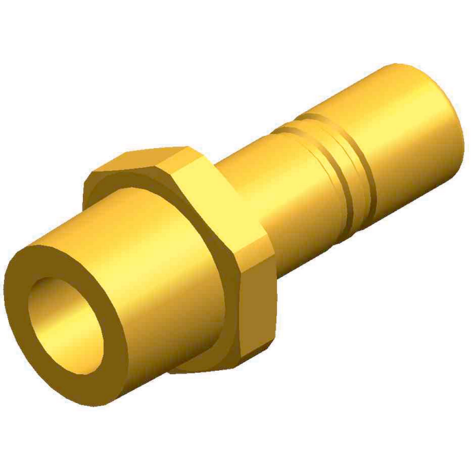 Whale Quick Connect Fittings Adapt.15mm Stem w/NonReturn Valv x 1/2" NPT Male(Brass
