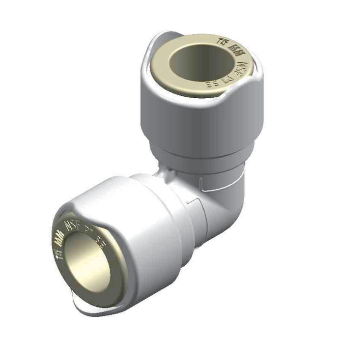 Raccordo A T 15 Mm Quick-Connect - Polietilene Bianco, Per Acqua Calda E Fredda, Doppia Pinza - Foto 10