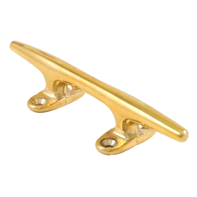 Hollow Base Cleats Polished Brass