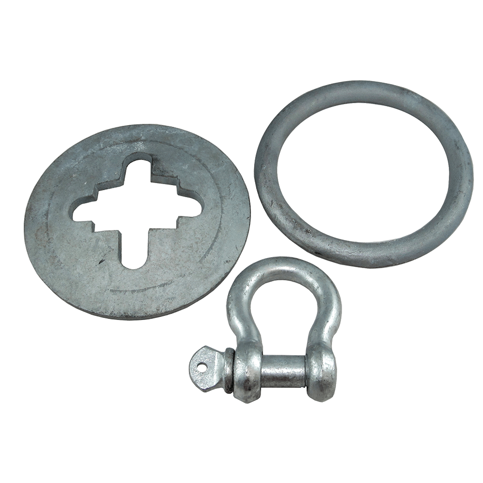 STAR PLATE & RING & SHACKLE FOR3IN TUBE