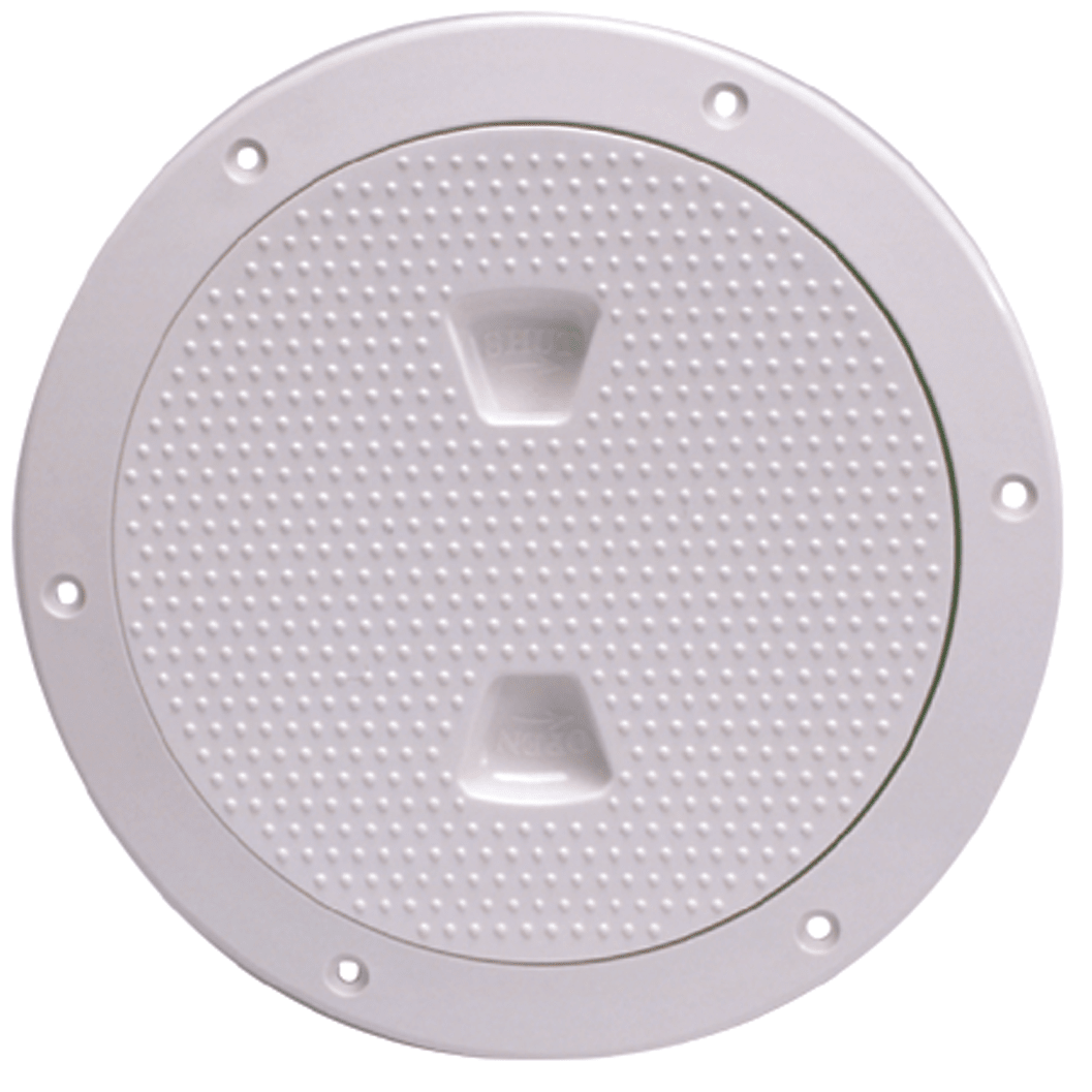 6IN WHT SCREW OUT DECK PLATE