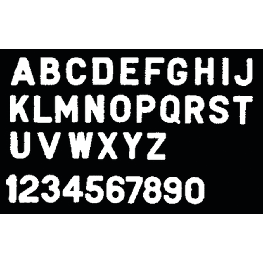 3&#34; Gothic Plastic Numbers &amp; Letters