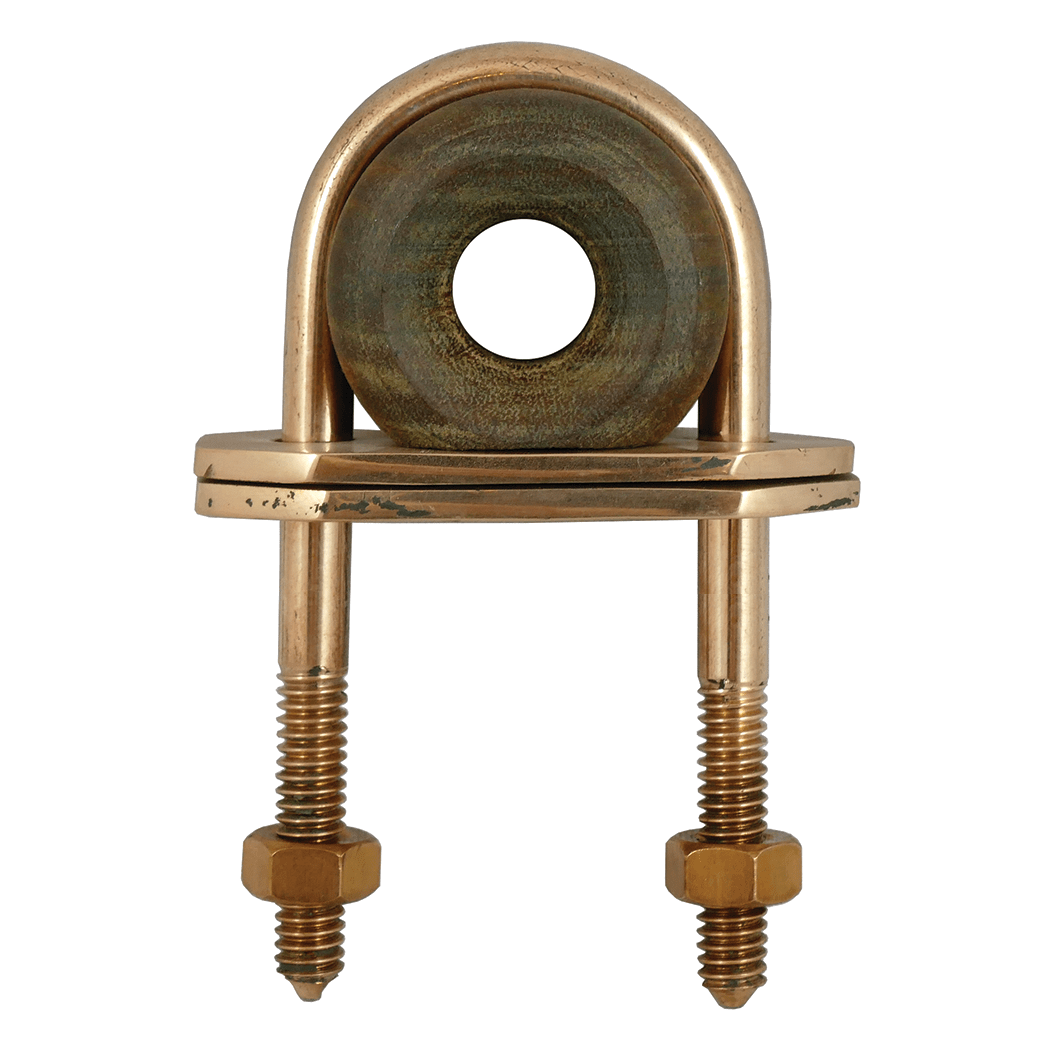 Bullseye Fairleads - Bronze U-Bolt & Lignum Vitae