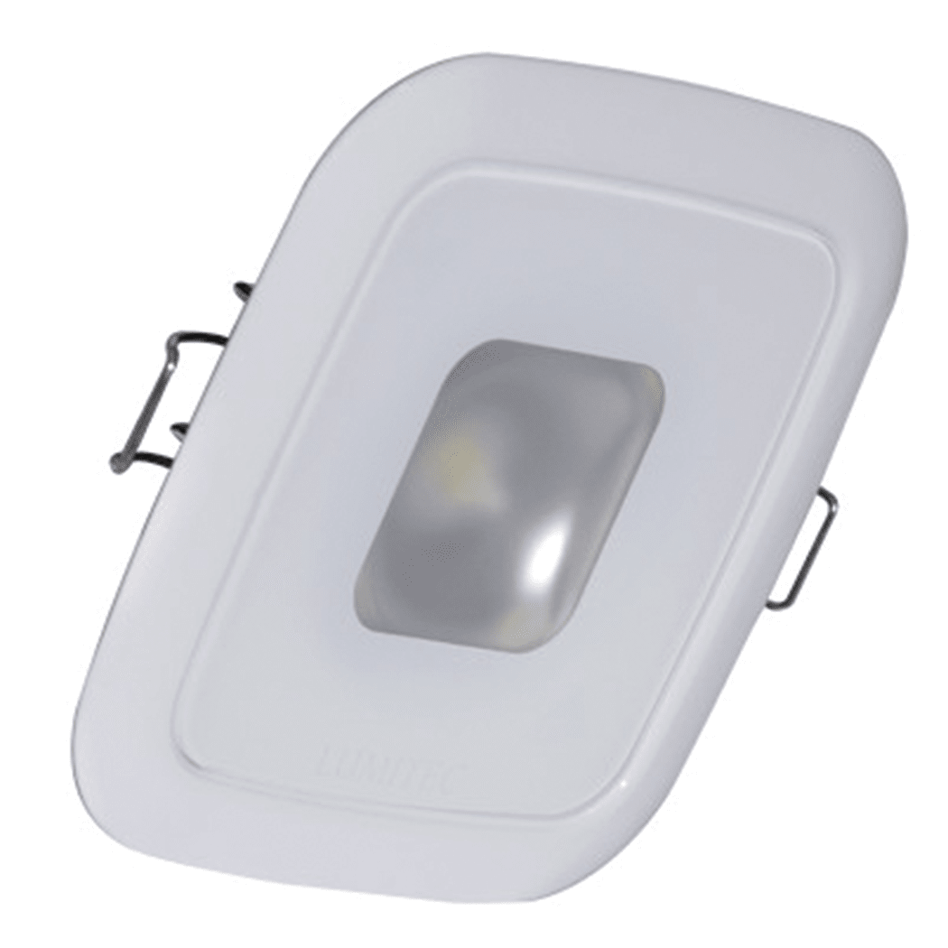2-5/8" Square Mirage LED Recessed Down Light - White Finish, Spring Clips