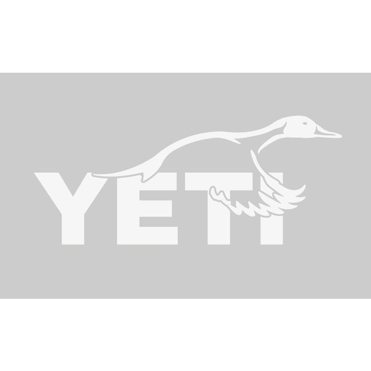 white of Yeti Coolers Pintail Duck Window Decal