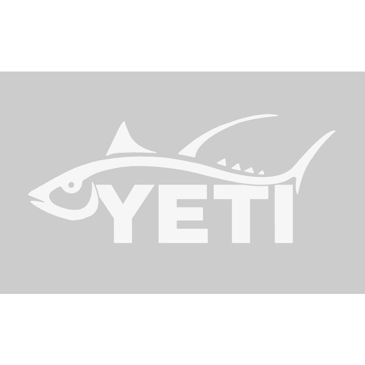 white of Yeti Coolers Tuna Window Decal