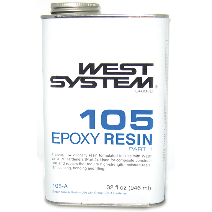 West System 105C Epoxy Resin 5 Gallon Fisheries Supply