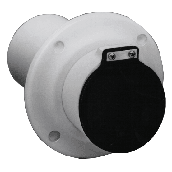 Thru-Hull Exhaust Fittings with Flapper