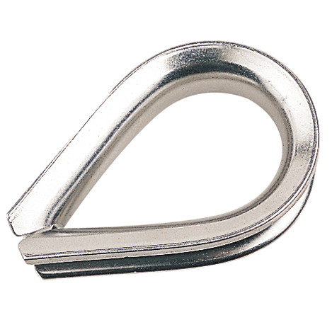 Stainless Steel 316 1 (25mm) Wire Rope Thimbles Heavy Duty Marine