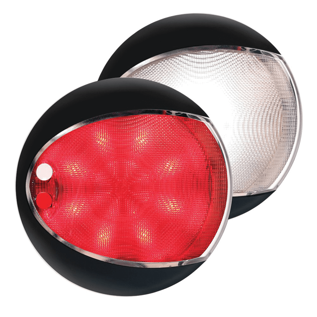 EuroLED 130 Touch Lamp - Cool White/Red, Black Shroud