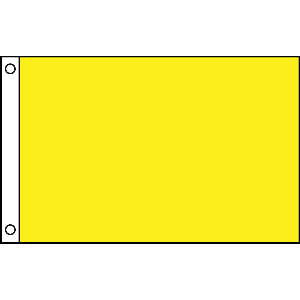 12INX18IN NYL-GLO QUARANTINE FLAG