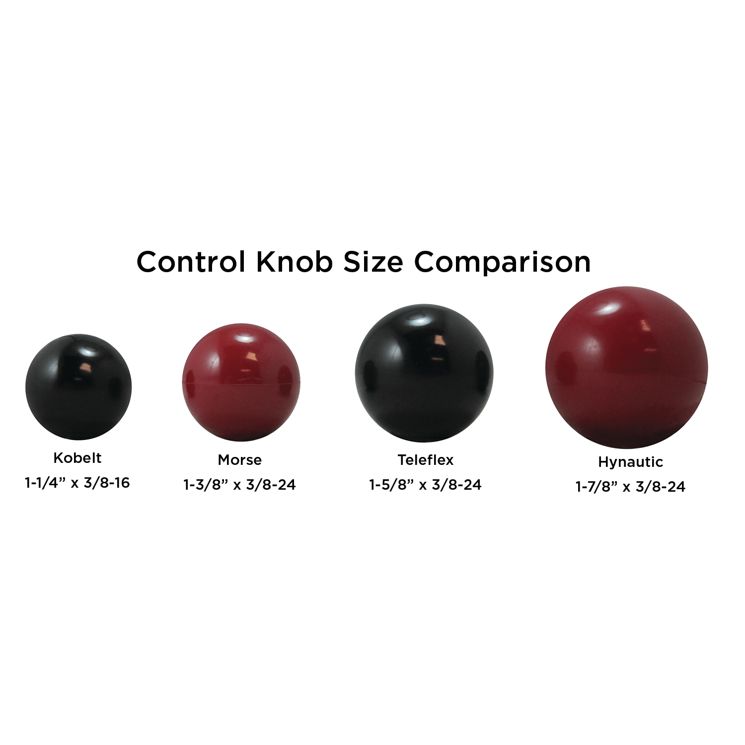 Replacement Knobs - Morse Controls | Fisheries Supply