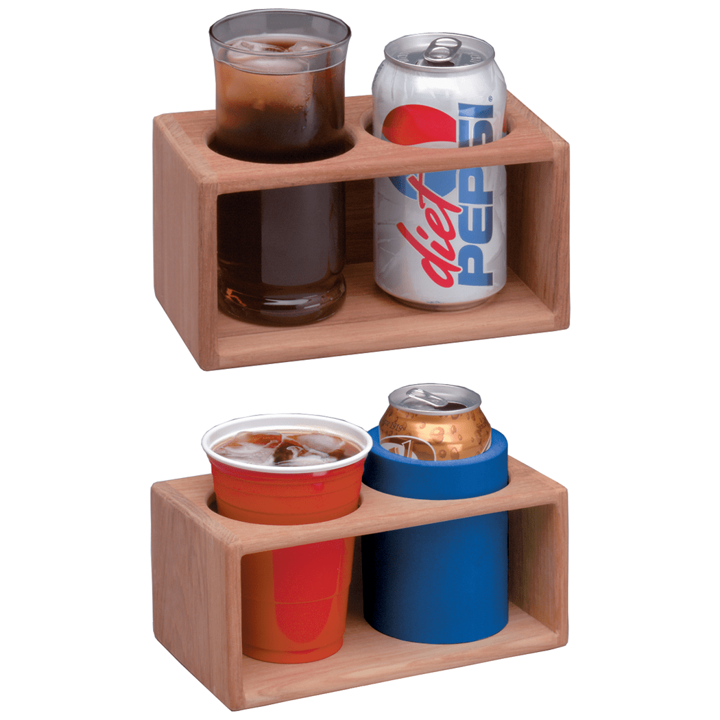 Binocular Rack Teak Cup Holders For Boats Whitecap Teak Two