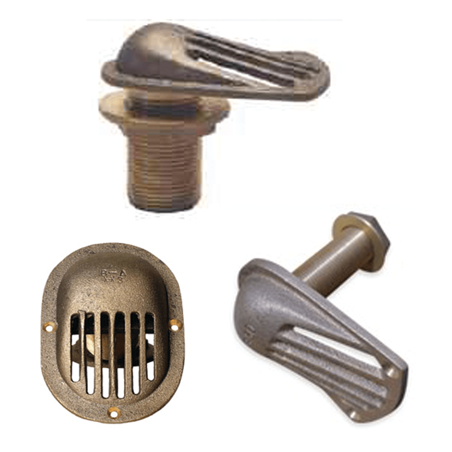 Thru-Hull Intake Strainers - with Pipe