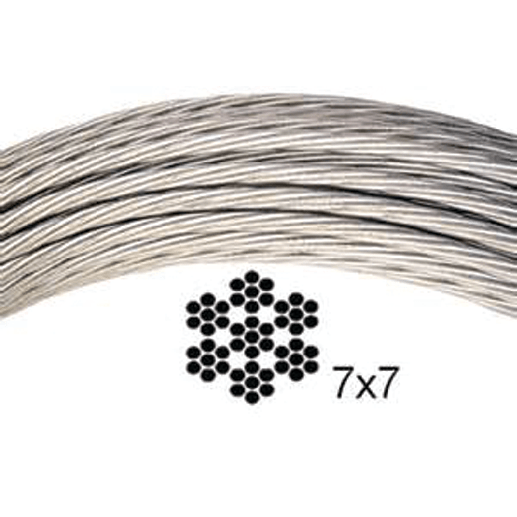 7x7 Stainless Steel Wire Rope 316 Alloy
