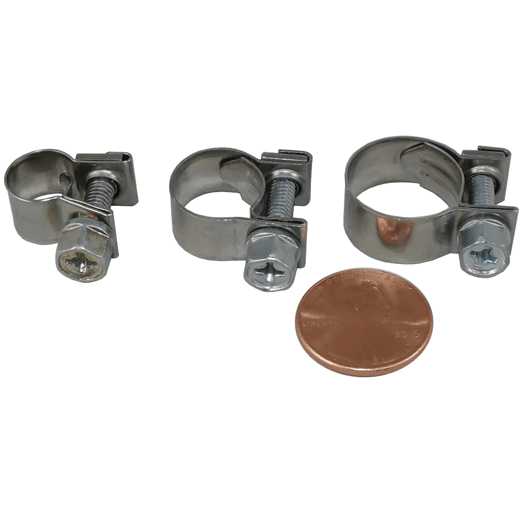 304 SS "Micro" Solid Band Hose Clamps