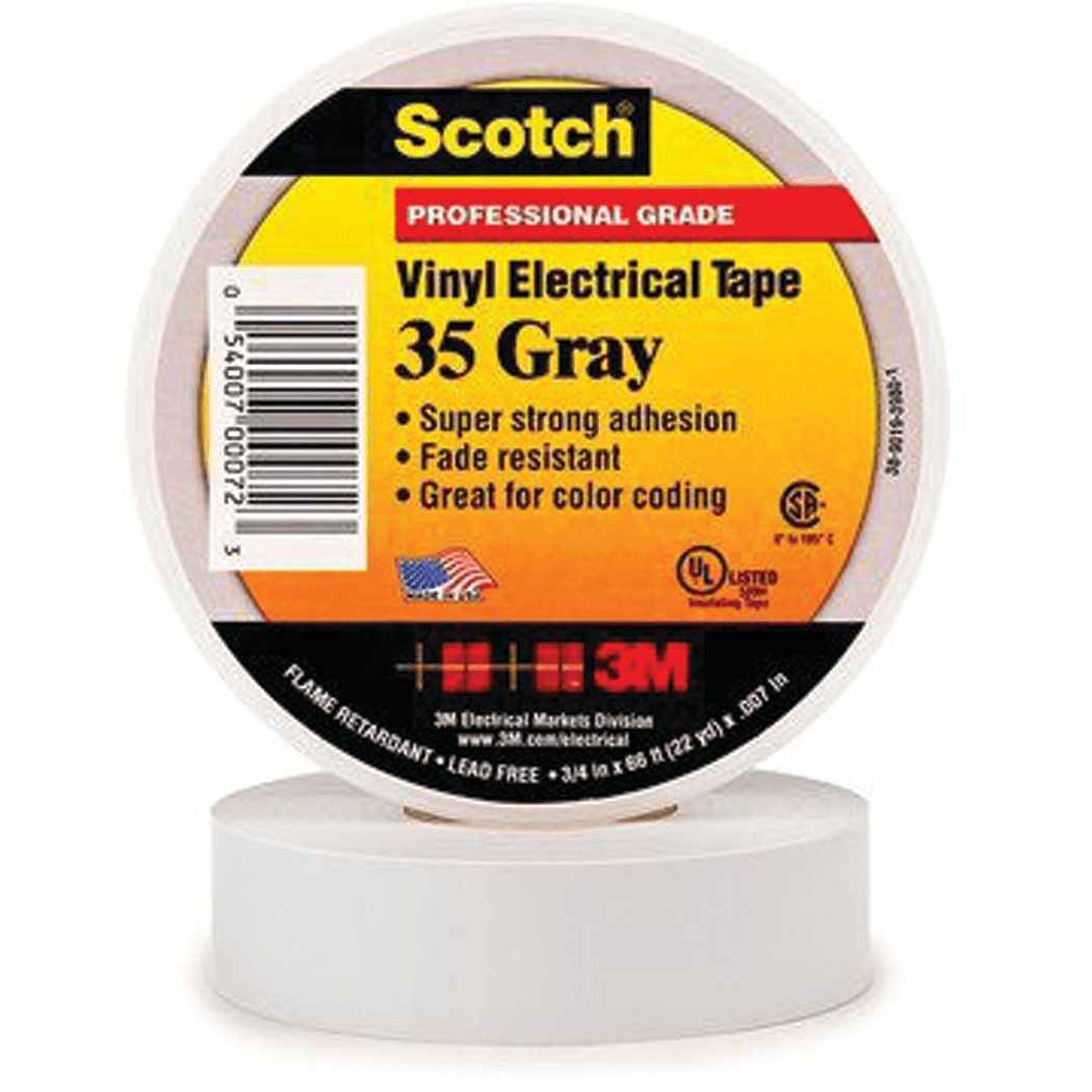 Scotch Vinyl Electrical Tape For Color Coding 35 3m Fisheries Supply