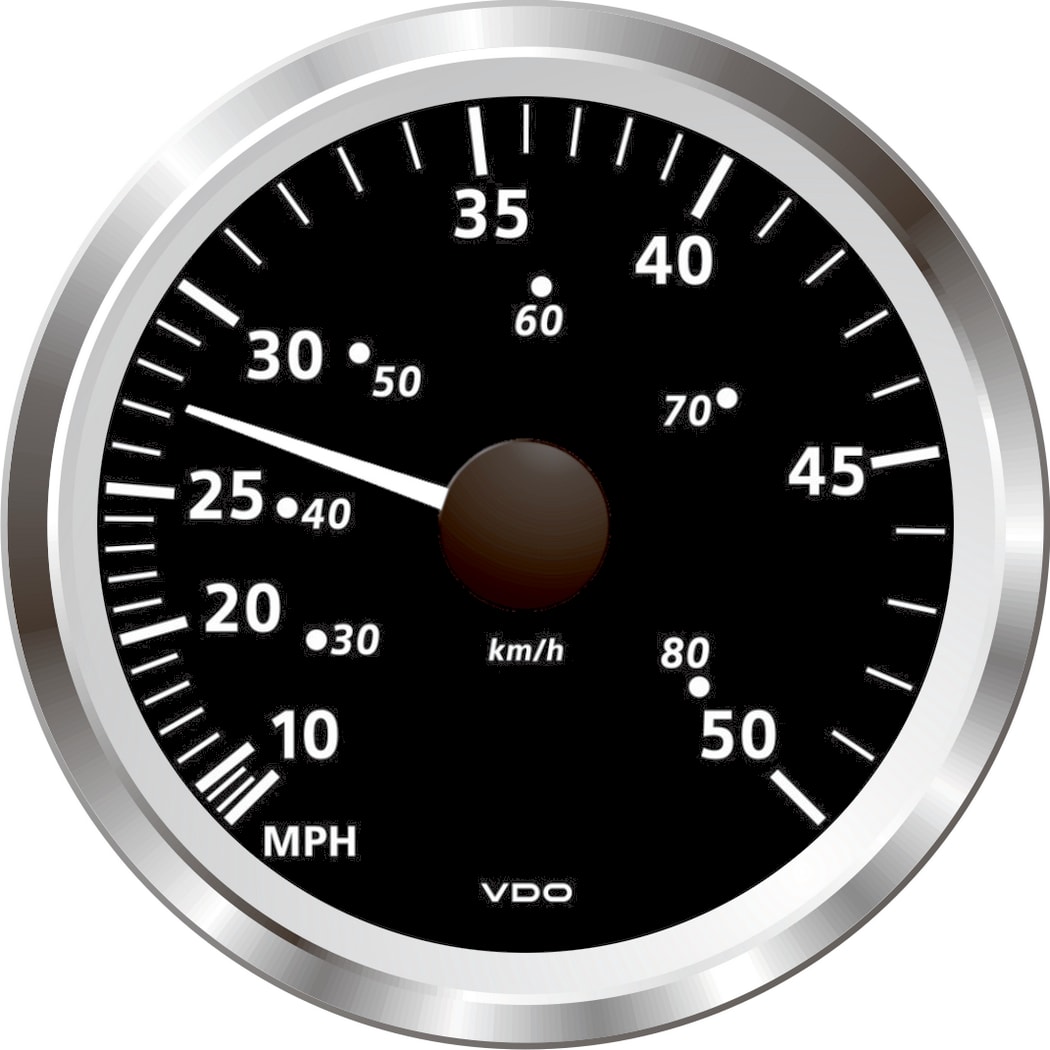 3-3/8" Viewline Pitot Speedometers - 50 or 80 MPH 5