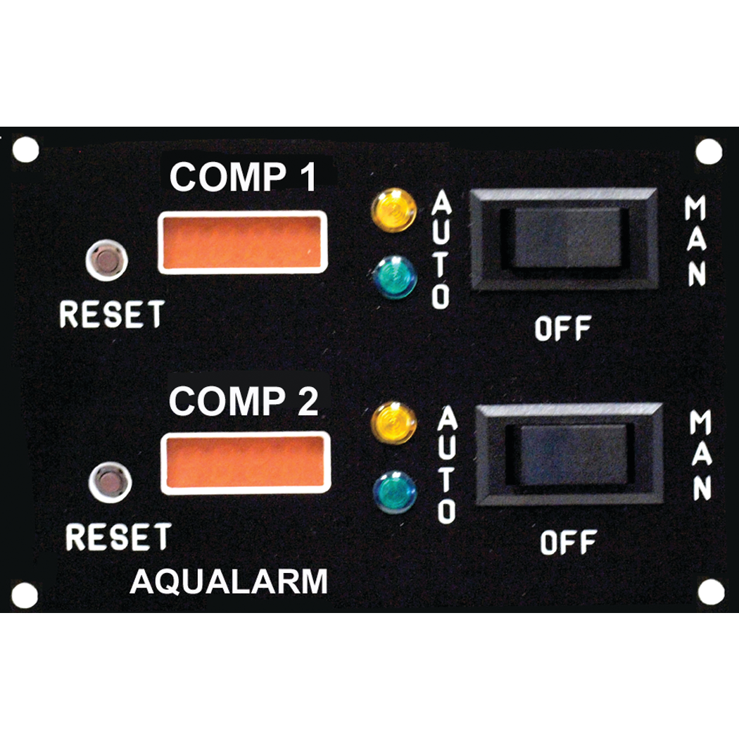 Aqualarm Bilge Pump Cycle Counter with 3 Way Pump Switch - Twin Bilge Compartments