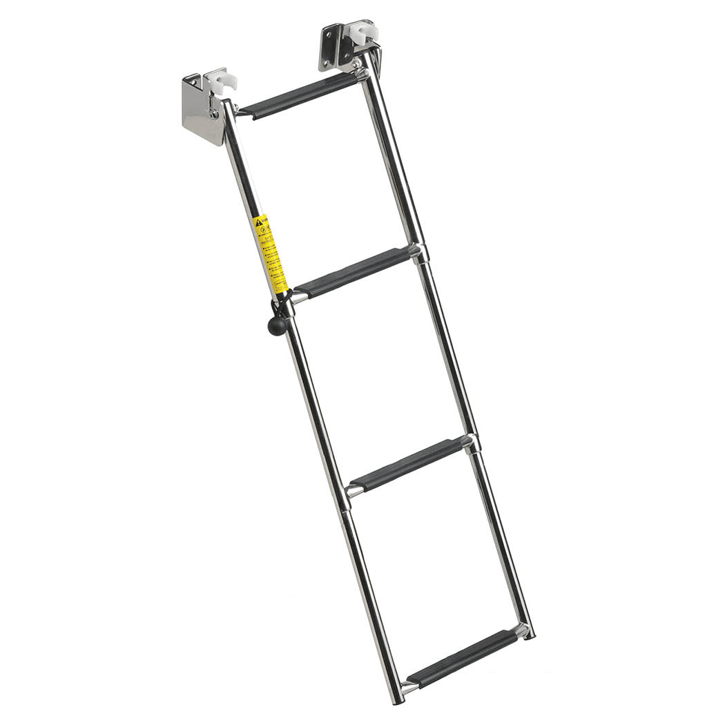 Garelick Compact Telescoping Transom Ladder, 4-Steps