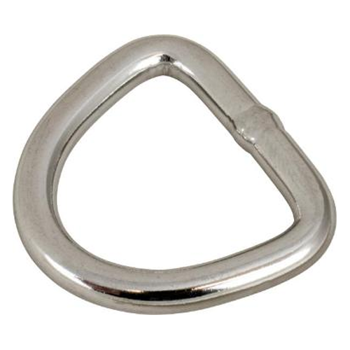 STAINLESS STEEL D RING 3/16INX1IN