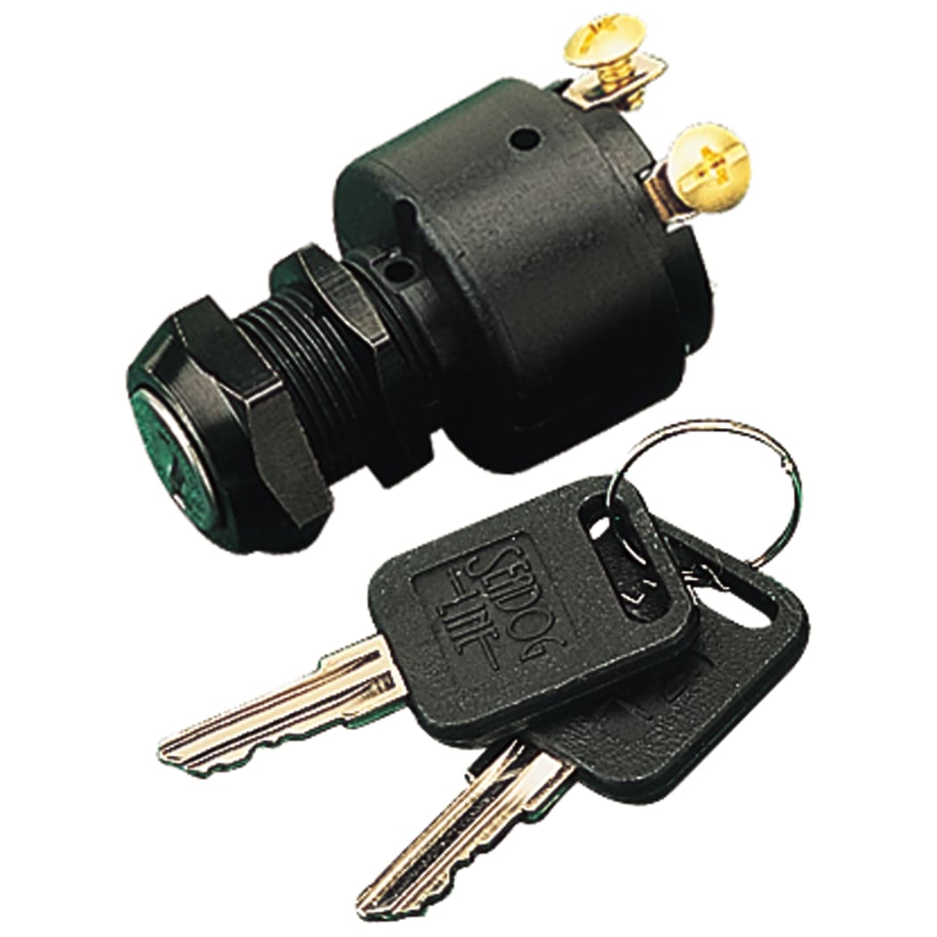 Three Position Ignition Switch: 3 Screw Terminal