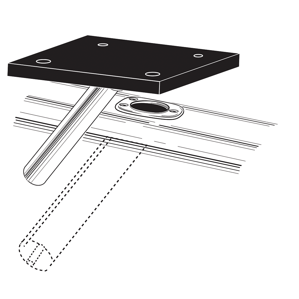 Gimbal RodHolder Mount Scotty Fisheries Supply