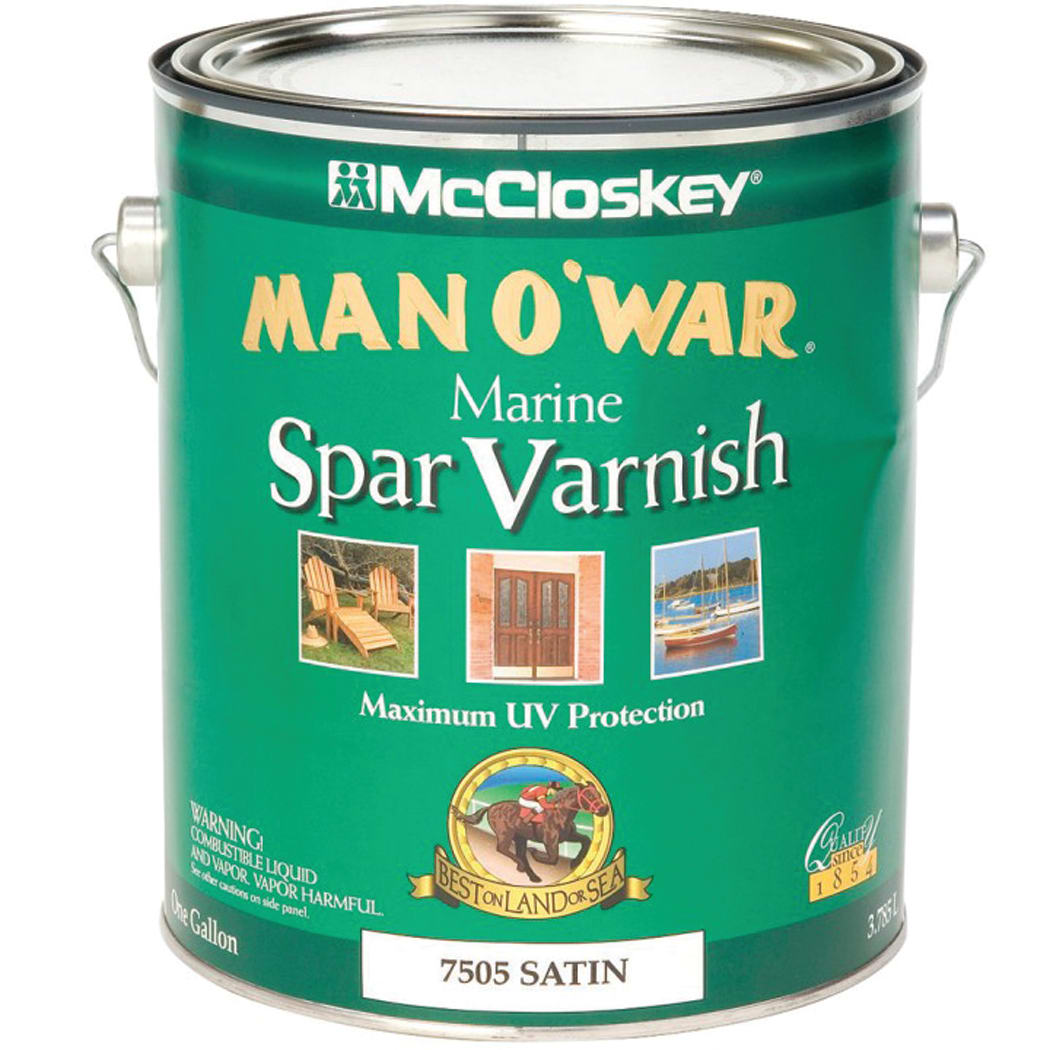 Man O'War Spar Marine Varnish Gloss or Satin McCloskey Fisheries