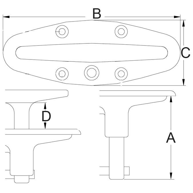 PopUp Cleats with Plate Accon Fisheries Supply