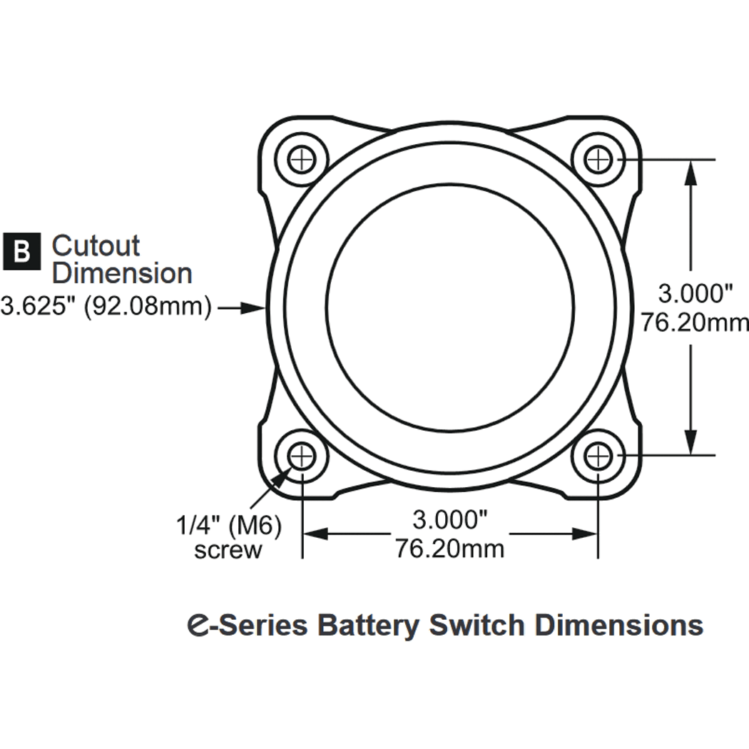 Blue Sea Systems 9001e eSeries Battery Selector Switch Fisheries